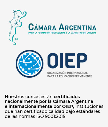 certificados nacionalmente por la Cámara Argentina 
e internacionalmente por OIEP